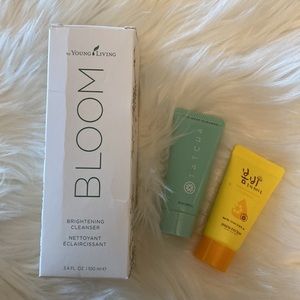 Young Living BLOOM Brightening Cleanser & 2 sample cleaners